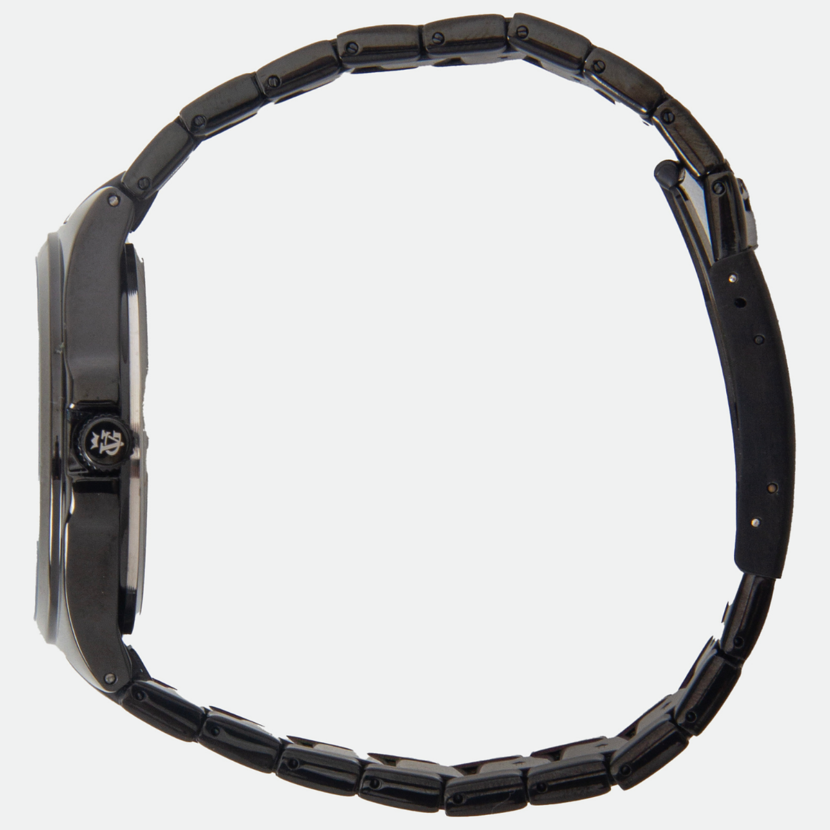 Relógio masculino Vanglore Upclassic preto, 40mm, metal e aço inox, vista lateral