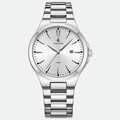Relógio masculino Vanglore Upclassic prata, 40mm, metal e aço inox, vista frontal