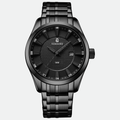Relógio masculino Vanglore Nexus preto 44mm, em metal e aço inox, vista frontal
